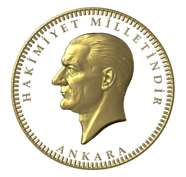 TÜRKİYE CUMHURİYETİ ATATÜRK 100 YILA ÖZEL MODEL ARKA
